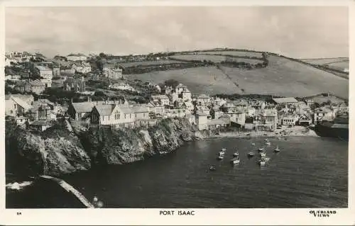 PC74075 Port Isaac. Überlandansichten. RP. 1956