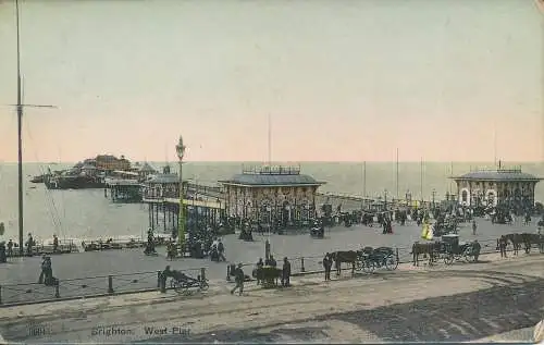 PC74317 Brighton. West Pier. Photochrom. 1909