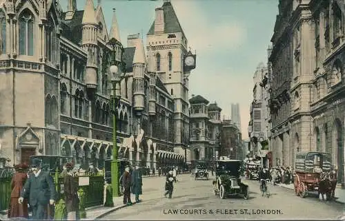 PC74095 Gerichte und Flottenstraße. London