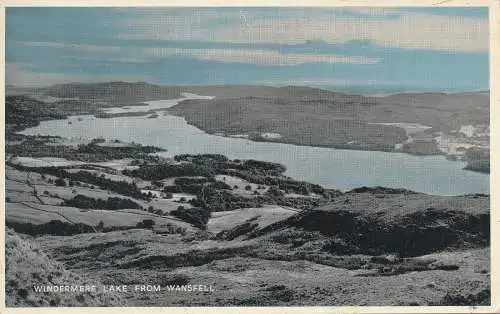 PC74707 Windermere Lake von Wansfell. Sanderson und Dixon. 1961