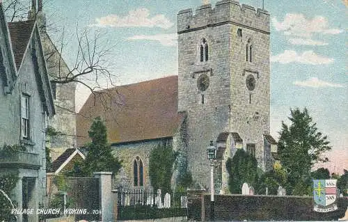 PC74747 Dorfkirche. Woken. D. und A. Woking. 1913