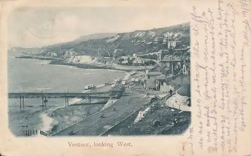 PC74124 Ventnor. Blick nach Westen. 1903