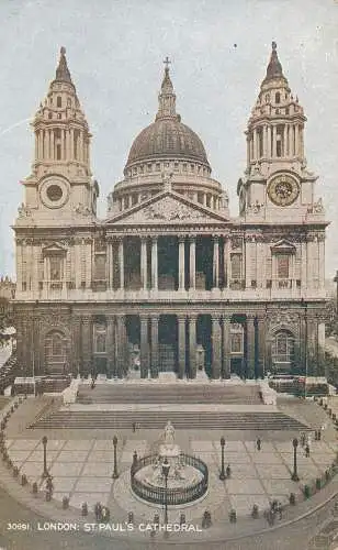 PC74443 London. St. Pauls Kathedrale. Photochrom. Celesque