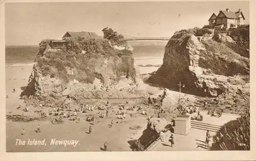 PC74511 Die Insel. Newquay. Fotopräzigkeit. Englisch. 1950