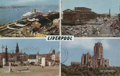 PC74260 Liverpool Multi View. Lachs. 1963