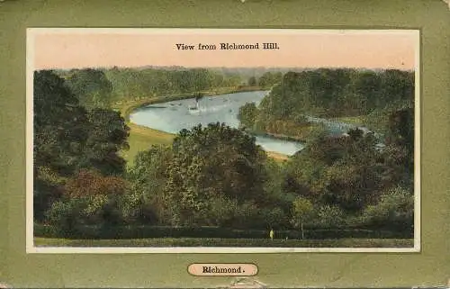 PC74664 Blick von Richmond Hill. Richmond. A. und G. Taylor. Realität