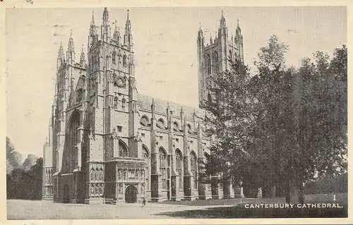 PC74360 Kathedrale von Canterbury. 1954