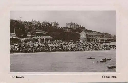 PC74503 The Beach. Folkestone. Upton. 1909