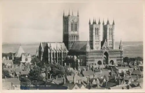 PC74474 Lincoln Cathedral. Nordwesten. Walter Scott. RP