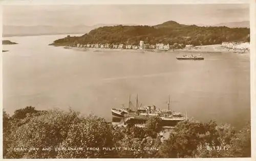 PC74483 Oban Bay und Esplanade von Pulpit Hill. Oban. Valentinstag. Nr. B.1911. RP.