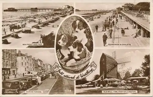 PC74988 ist gerade bei Worthing angekommen. Multi-View. A.W.W. RP. 1953