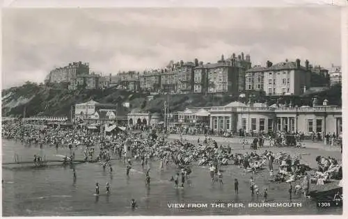 PC74765 Blick vom Pier. Bournemouth. In der Nähe. Nr. 1308. RP