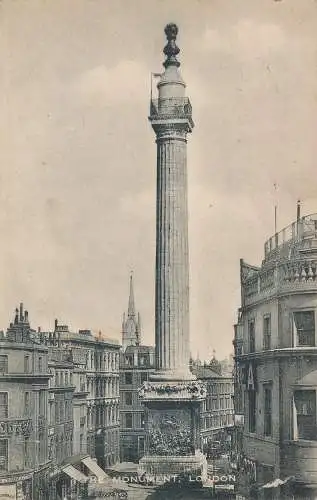 PC74325 Das Denkmal. London. Valentinstag. Bromotyp