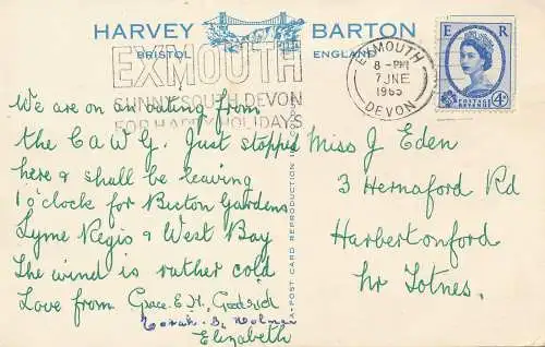 PC75217 Budleigh Salterton. Multi-View. Harvey Barton. 1965