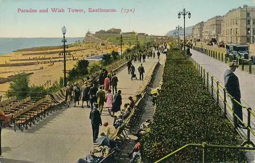 PC75124 Paraden und Wunschturm. Eastbourne. 1935