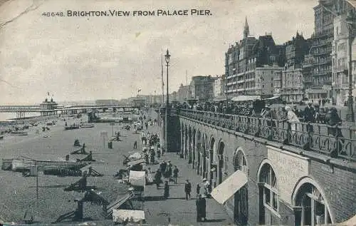 PC75135 Brighton. Blick vom Palace Pier. Photochrom. Celesque. Nr. 48648