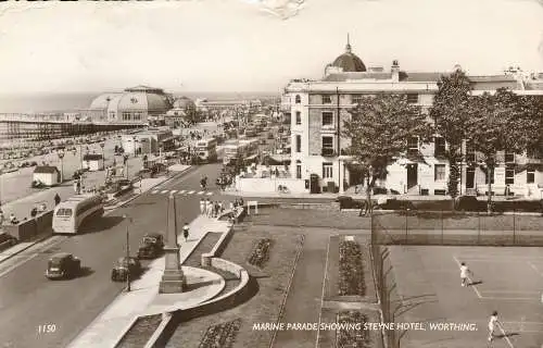 PC75098 Marine Parade mit Steyne Hotel. Worthing. A.W. W. Brighton und Wort