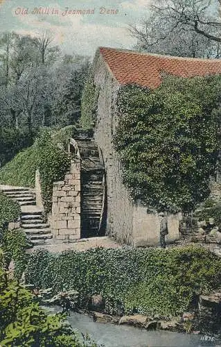 PC74980 Alte Mühle in Jesmond Dene. Valentinstag. 1906