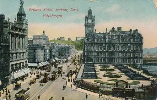 PC75321 Princes Street mit Blick nach Osten. Edinburgh. Kaledonien. 1912