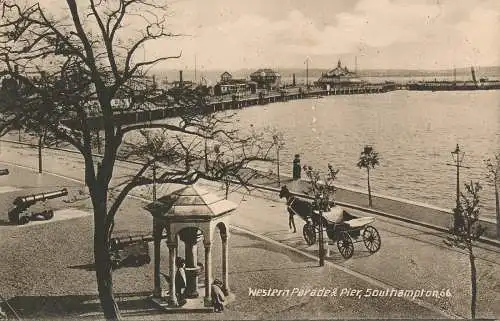 PC75303 Western Parade und Pier. Southampton. J. Welch