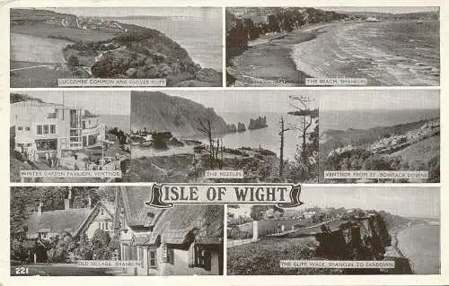 PC75208 Isle of Wight. Multi-View. 1954