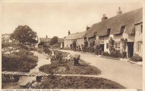 PC75313 Calbourne. Winkle Street. I.O.W. Village Serie. Photochrom. Nr. 79800.