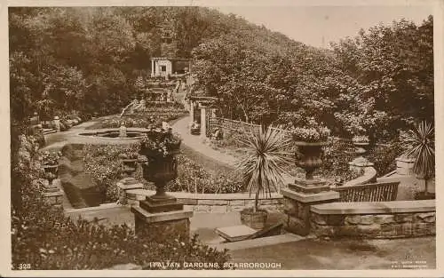 PC75269 Italienischer Garten. Scarborough. RP