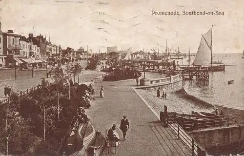 PC75270 Promenade. Southend on Sea. Valentinstag