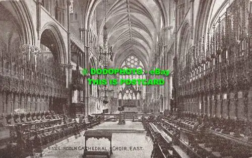 R513412 Lincoln Cathedral. Chor East. Photochrom. Sepiatone Serie
