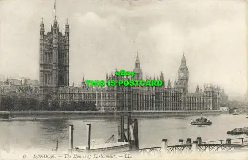 R600907 6. London. Häuser des Parlaments. LL. 1908