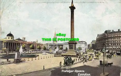 R603072 London. Trafalgar Square. Canon Serie. 1905