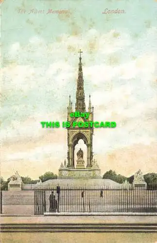 R604104 London. Das Albert Memorial. 1908