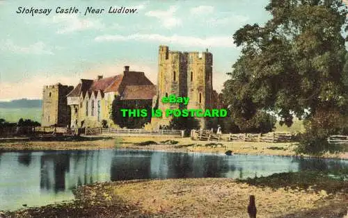 R604197 Schloss Stokesay. in der Nähe von Ludlow. London County Council. Prämienkarte