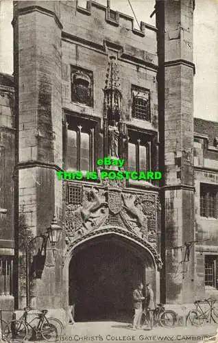 R604461 Cambridge. Christ College Gateway. J. Lachs. Sepio Serie. 1925