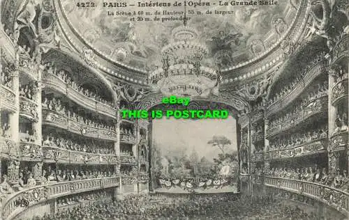 R601511 4272. Paris. Innenraum der Opera. Der große Saal. E.L.D