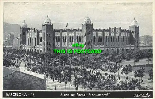 R601565 Barcelona. 49. Monumentale Stierkampfarena. Zerkowitz. P. Dummatzen