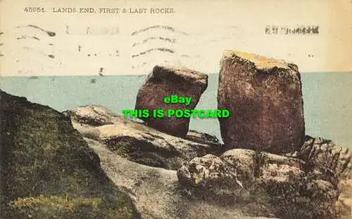 R602004 45951. Lands End. Erster und letzter Stein. 1924