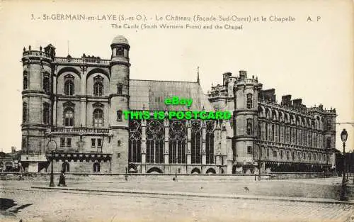 R602109 3. St. Germain en Laye. S. und O. Schloss. Südwestfront und Kapelle.