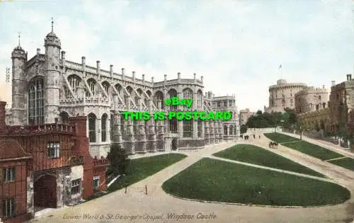 R601782 Tower Ward und St. Georges Chapel. Windsor Castle. Friths Serie