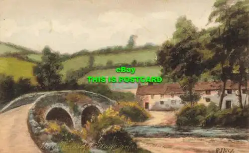 R601786 Malmsmead Dorf und Brücke. Friths Serie