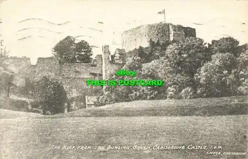R601869 Halten Sie sich von Bowlinggrün fern. Carisbrooke Castle. I.O.W.T. Piper