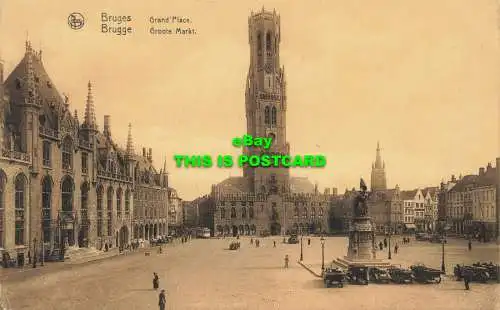 R602686 Nels. Brügge. Grand Place. Brügge. Groote Markt. Hosten Schwestern. 1926