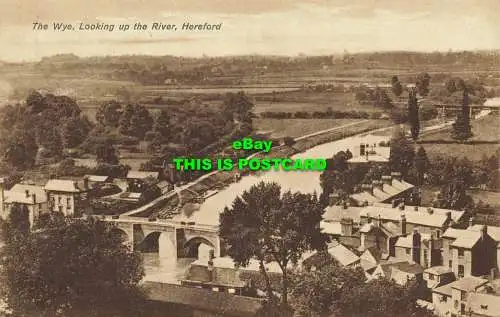 R602764 Wye. Blick auf den Fluss. Hereford. 1929