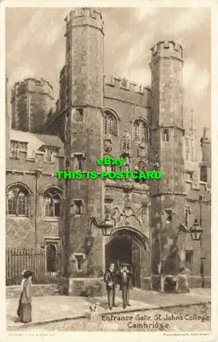 R605098 Cambridge. St. John College. Eingangstor. Tuck. Fotografie. Nein. 4322