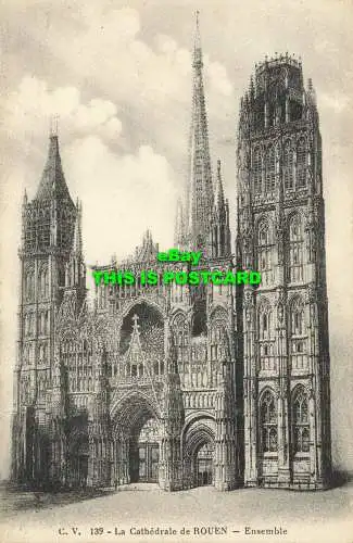 R605108 Die Kathedrale von Rouen. Zusammen. C.V