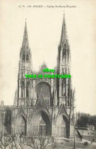 R605109 Rouen. Kirche St. Ouen. Fassade. C.V