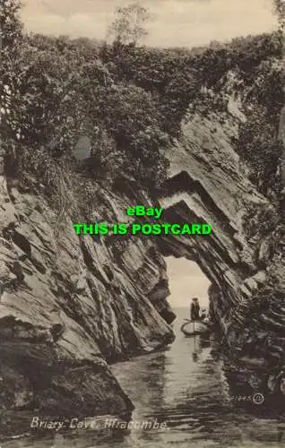 R605390 Ilfracombe. Briary Cave. Valentine Nu Vu Serie. 1913