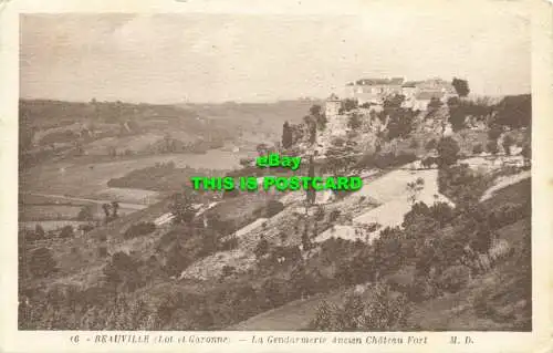 R602874 Beauville. Lot und Garonne. Die alte Gendarmerie Chateau Fort. Marcel De