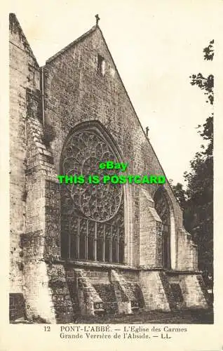 R605169 Brücke L Abbe. Die Karmeliterkirche. Großes Glas der Apsis. LL. 12. L