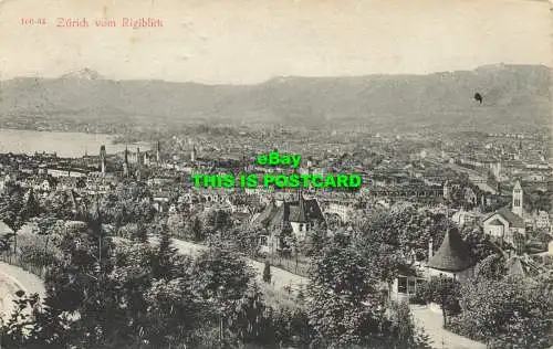R602916 160 34. Zürich vom Rigiblick. Foto und Kartenzentrale. Zürich. 1912